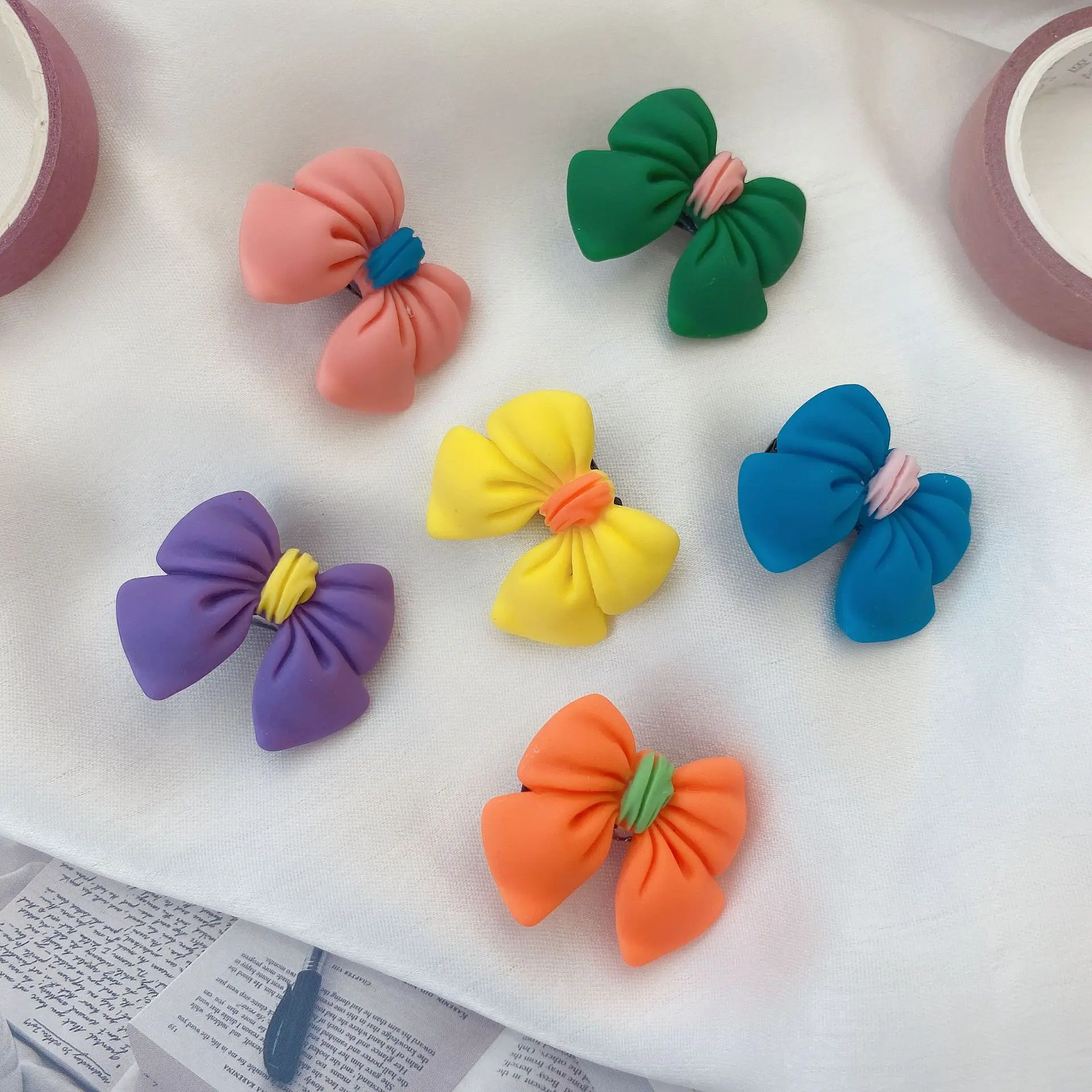 OUYE Wholesale Frosted Candy Color Bowknot Hairpin Hair Rope Cute Hairpin Girl Hair Accessories, Colorful
OUYE Wholesale Frosted Candy Color Bowknot Hairpin Hair Rope Cute Hairpin Girl Hair Accessories, Colorful