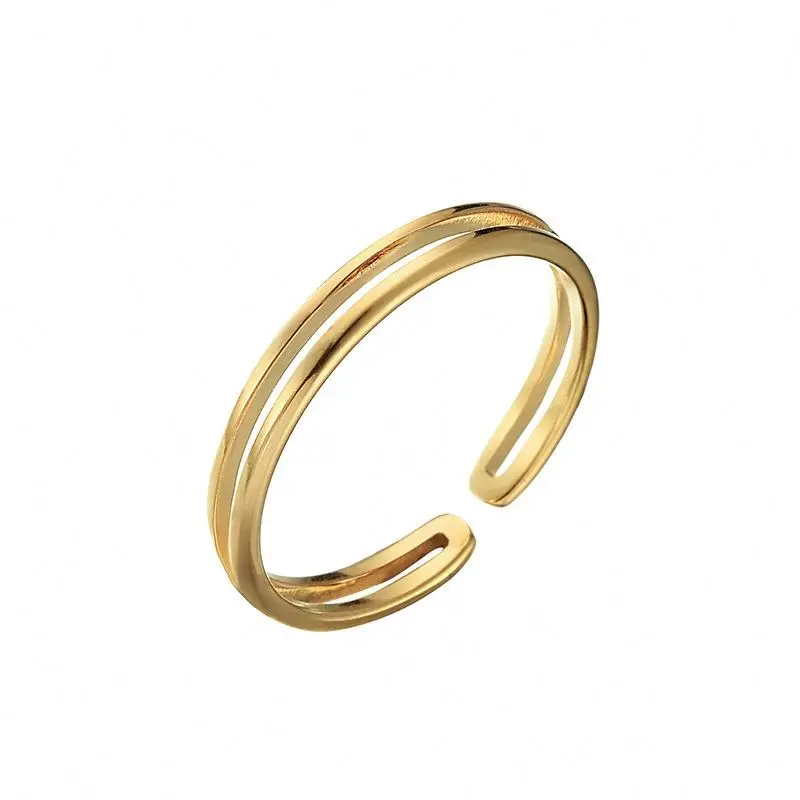 2020 Trending Kpop Fashion Resizable 18K Gold Plated Stainless Steel Factory Supply Minimalist Ring For Women
2020 Trending Kpop Fashion Resizable 18K Gold Plated Stainless Steel Factory Supply Minimalist Ring For Women