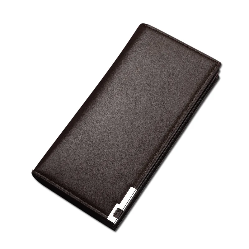 Men long type pu leather Bifold wallet Coin purse wallet to hold many cards, Black and brown
Men long type pu leather Bifold wallet Coin purse wallet to hold many cards, Black and brown