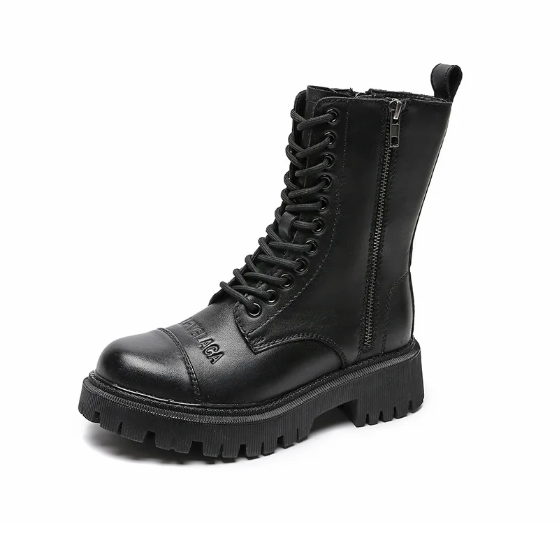 Manufacture wholesales fashionable top layer cowhide thick-soled motorcycle boots casual side zipper ankle boots, Customized color
Manufacture wholesales fashionable top layer cowhide thick-soled motorcycle boots casual side zipper ankle boots, Customized color