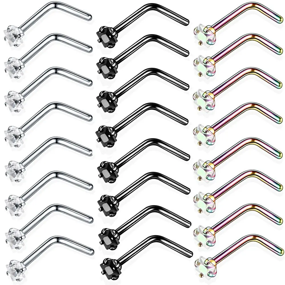 New factory supply fashion human body piercing accessories stainless steel with diamond nose stud
New factory supply fashion human body piercing accessories stainless steel with diamond nose stud