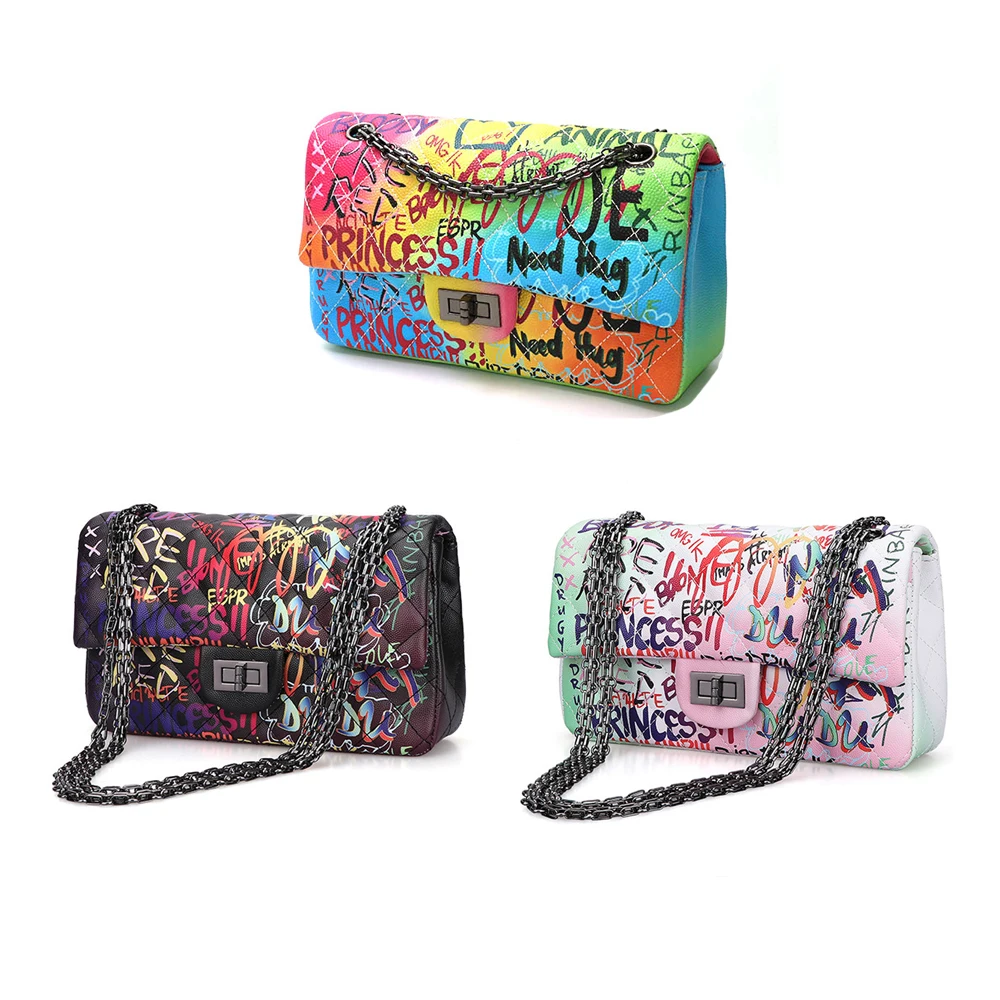 TS9018 Hot Sale Fashion graffiti handbags for women purse and graffiti chain shoulder bag ladies graffiti women crossbody bags
TS9018 Hot Sale Fashion graffiti handbags for women purse and graffiti chain shoulder bag ladies graffiti women crossbody bags