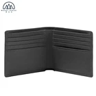 Slim Genuine Leather FRID Card Holder Wallet For Men