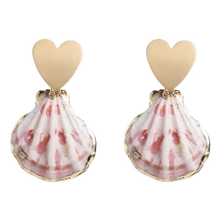 Marine Series Jewelry Sweet Pink Heart Stud Earrings Fancy Pink Color Natural Shell Drop Earrings
Marine Series Jewelry Sweet Pink Heart Stud Earrings Fancy Pink Color Natural Shell Drop Earrings