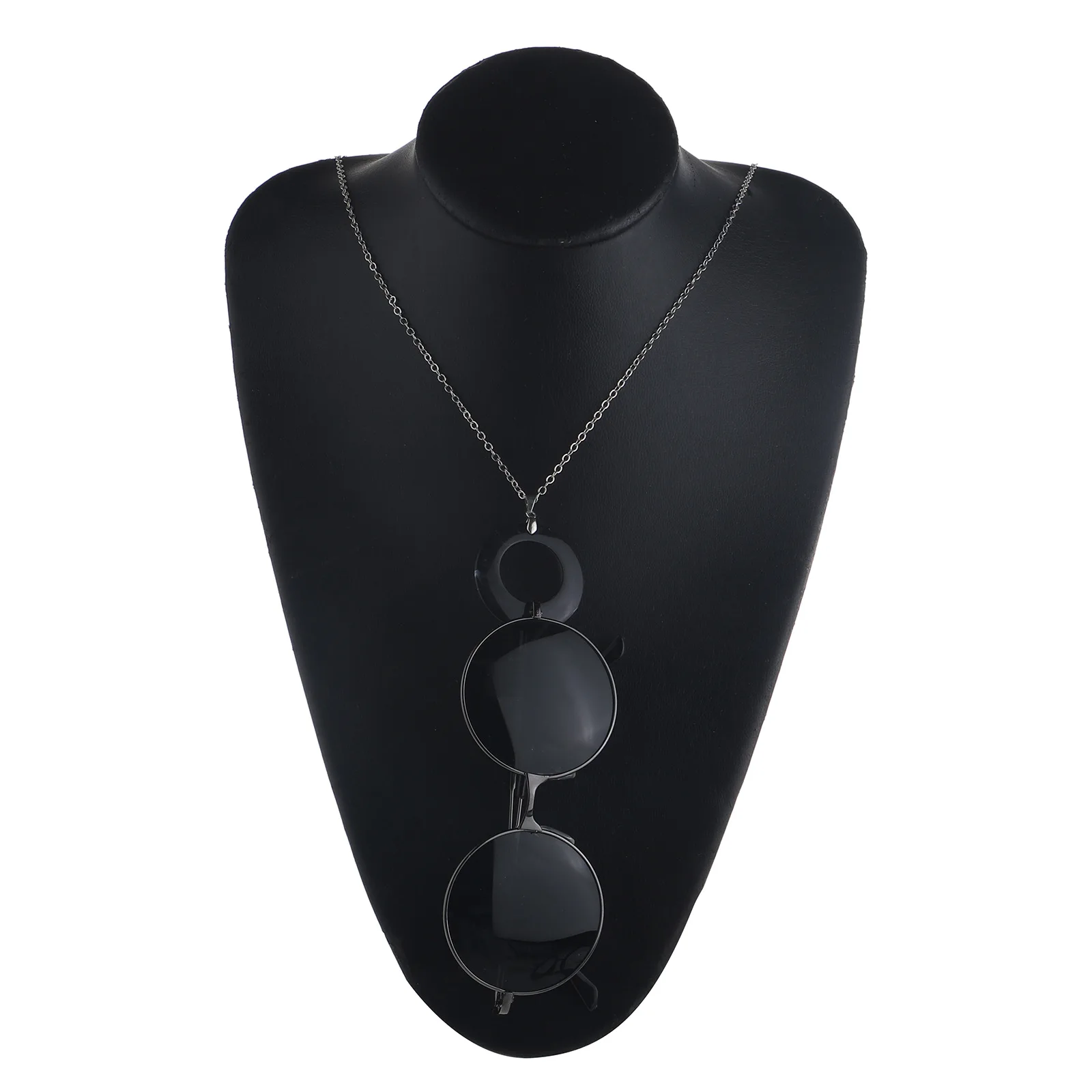 Big Round Acrylic Pendant Eyeglass Necklace Chain Holder Sunglasses Chain Necklace, Silver+black
Big Round Acrylic Pendant Eyeglass Necklace Chain Holder Sunglasses Chain Necklace, Silver+black