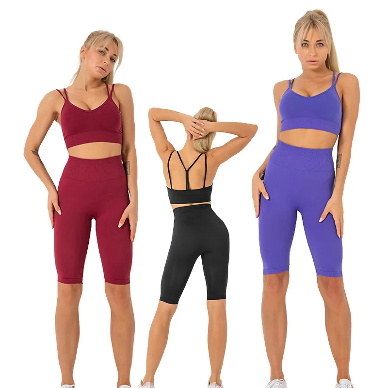 Tight training running sports women custom jogging suits workout seamless yoga set shorts, 5 colors
Tight training running sports women custom jogging suits workout seamless yoga set shorts, 5 colors