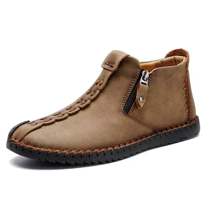 Hot Selling Wholesale Flat Large Size Mens Casual Brown Genuine Leather Shoes, Black /brown/ khaki
Hot Selling Wholesale Flat Large Size Mens Casual Brown Genuine Leather Shoes, Black /brown/ khaki