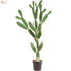 Mini Table Decoration Plastic Artificial Mexico Cactus Plant For Home Decoration