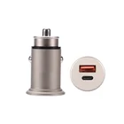 Car USB C Car Charger 18W PD And 18W QC Dual Port Car Charger 36W Max