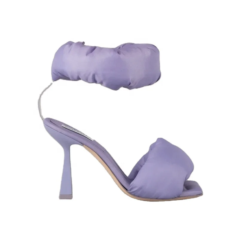 2021 Designer Heels Luxury Shoes Square Toe Kitten Heel Chunky Straps Soft Faux Silk Lilac Women High Heel Sandals, Lilac/black
2021 Designer Heels Luxury Shoes Square Toe Kitten Heel Chunky Straps Soft Faux Silk Lilac Women High Heel Sandals, Lilac/black