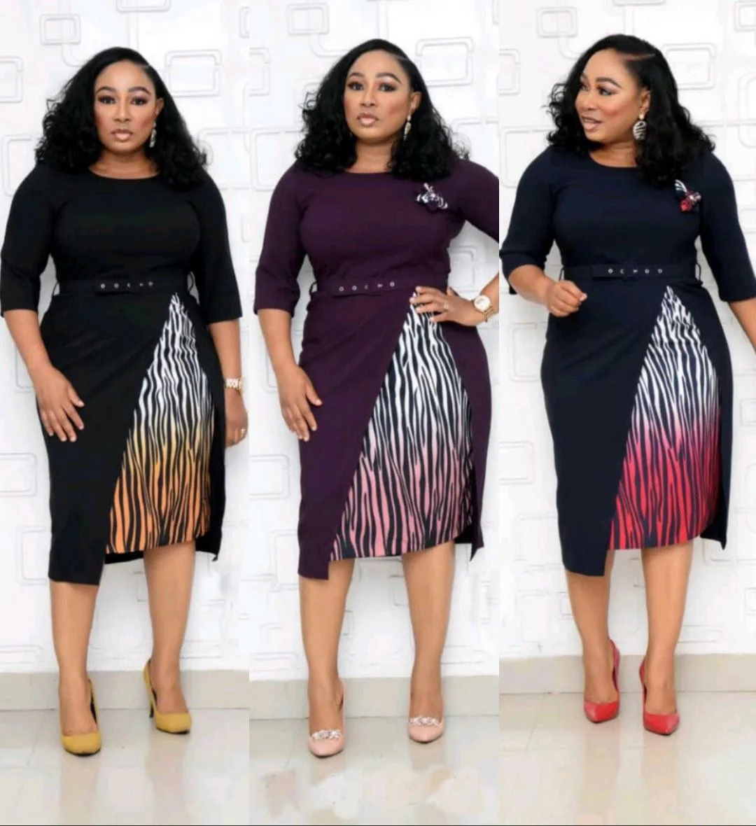 Women Clothes Plus Size Clothing Turkey Dress Long Sleeve Belt Autumn Striped African Style Office Ladies Dress
Women Clothes Plus Size Clothing Turkey Dress Long Sleeve Belt Autumn Striped African Style Office Ladies Dress