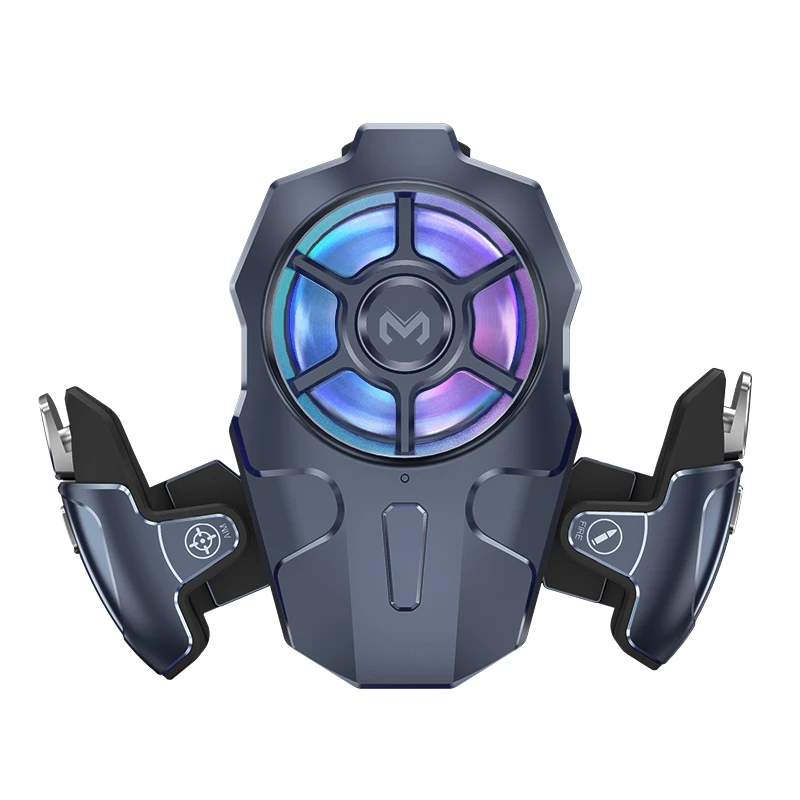 AK03 2 In 1 Phone Radiator With RGB Light Phone Cooling Fan Gaming Controller Joystick For PU BG Gamepad Grip L1R1 Triggers
AK03 2 In 1 Phone Radiator With RGB Light Phone Cooling Fan Gaming Controller Joystick For PU BG Gamepad Grip L1R1 Triggers