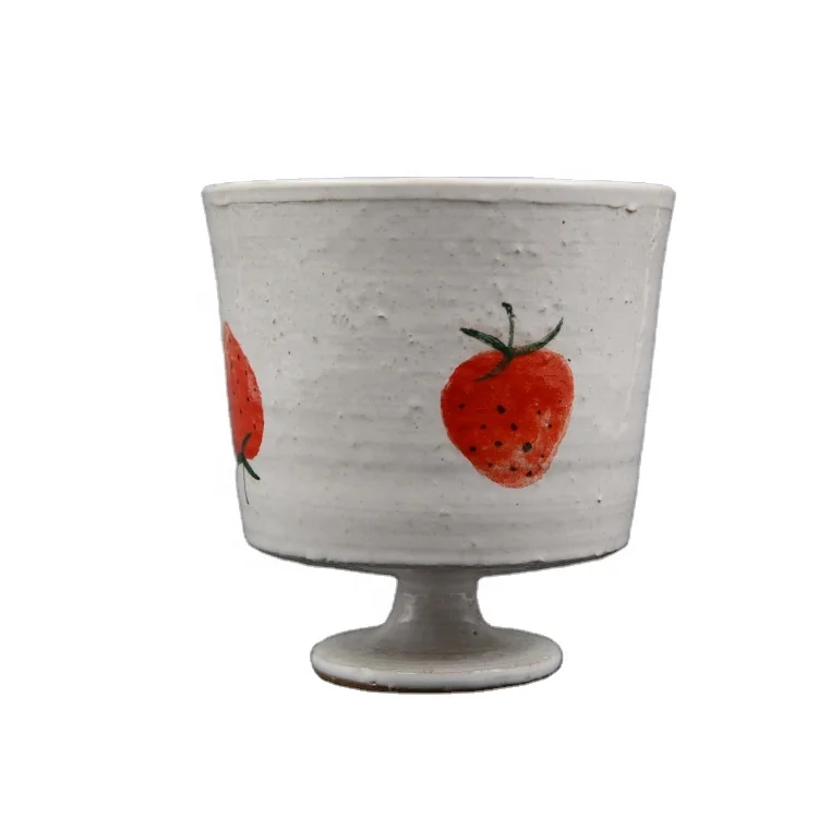 handmade and painting creative disposable design pottery fruit cute dessert cups, White+colour
handmade and painting creative disposable design pottery fruit cute dessert cups, White+colour