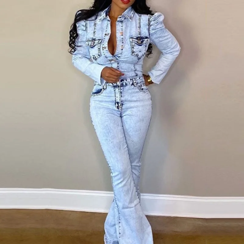 New arrival solid denim jumpsuit fashion sexy high waist high quality women jeans jumpsuit
New arrival solid denim jumpsuit fashion sexy high waist high quality women jeans jumpsuit