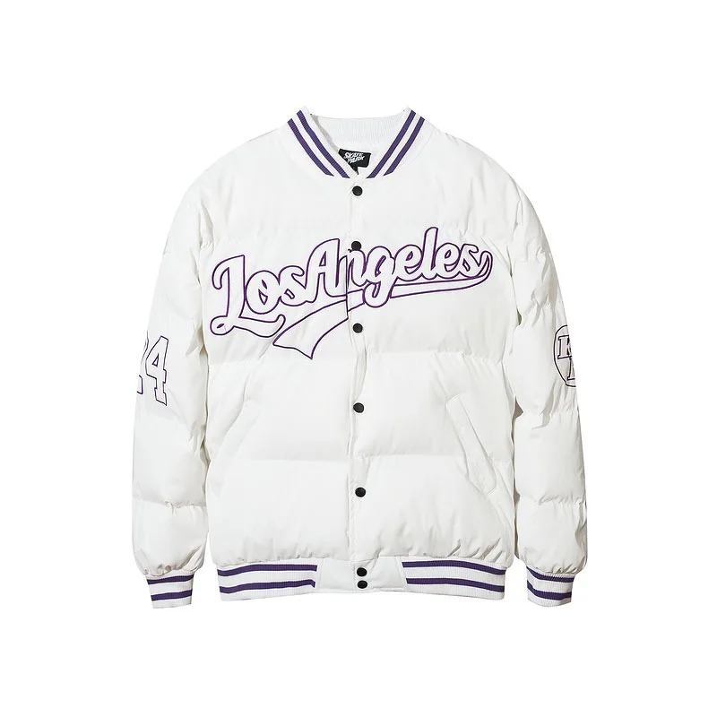 wholesale applique embroidery winter bandana colorblock men high quality baseball letterman varsity down jacket light, Customized color
wholesale applique embroidery winter bandana colorblock men high quality baseball letterman varsity down jacket light, Customized color
