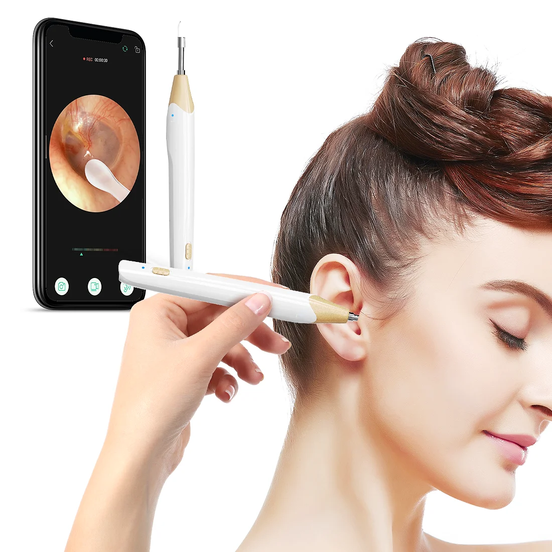 Cheapest Price Smart Visual Ear Cleaning Rod Wax Remover Otoscope 5.5mm Wifi Ear Cleaner with Camera, Blue
Cheapest Price Smart Visual Ear Cleaning Rod Wax Remover Otoscope 5.5mm Wifi Ear Cleaner with Camera, Blue