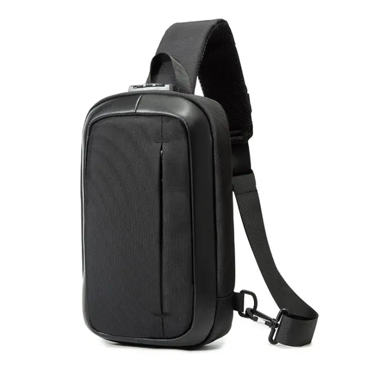 Custom multi-layer chest bag anti-theft coded lock bag for daily use water repellent fashion messenger bag, Black
Custom multi-layer chest bag anti-theft coded lock bag for daily use water repellent fashion messenger bag, Black