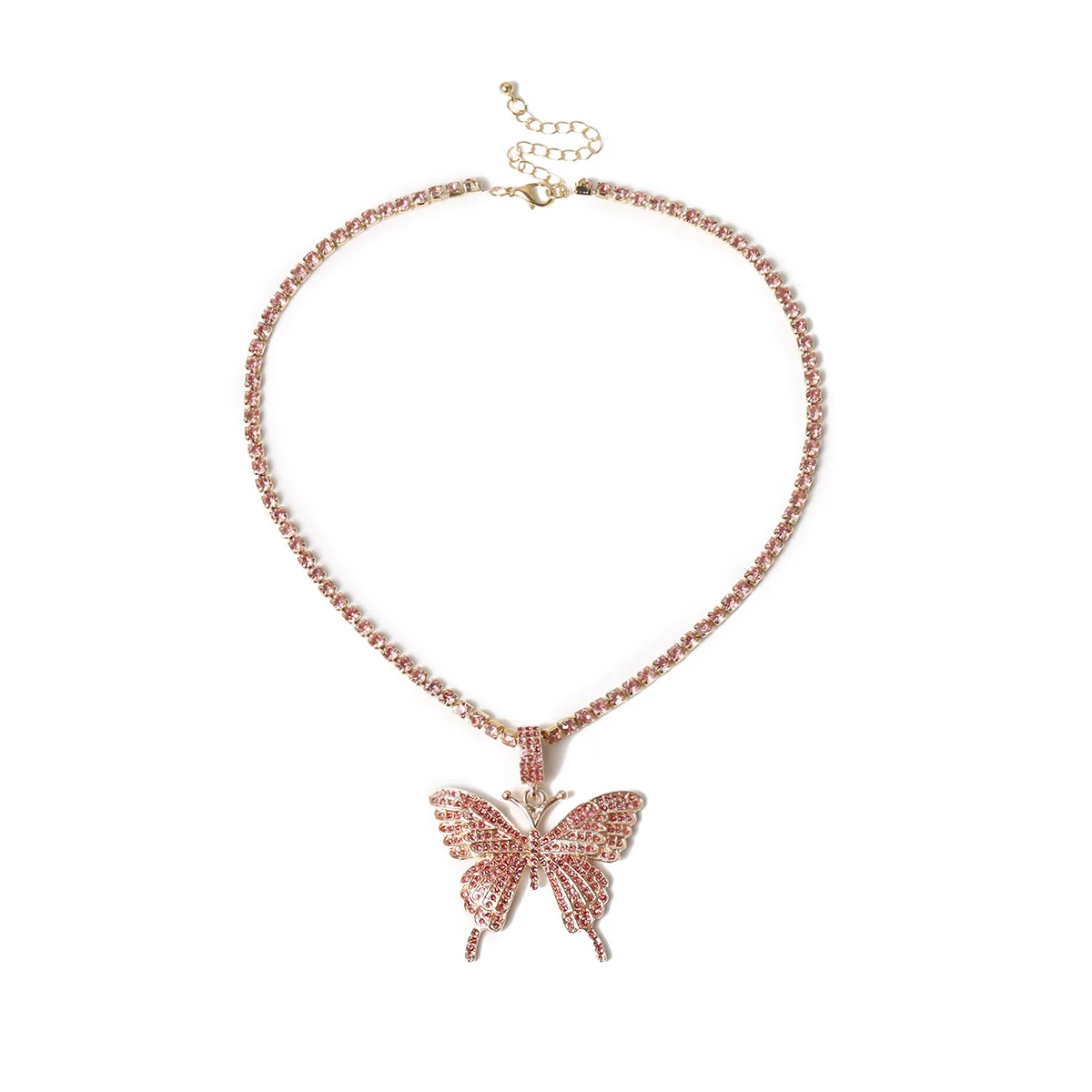 2020 European Statement Big Crystal Butterfly Pendant Necklace Cubic Zirconia Claw Chain Butterfly Necklace For Girls
2020 European Statement Big Crystal Butterfly Pendant Necklace Cubic Zirconia Claw Chain Butterfly Necklace For Girls