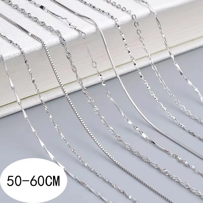 New Style base chain 925 sterling silver jewelry necklace Women Jewelry for valentine's day gift
New Style base chain 925 sterling silver jewelry necklace Women Jewelry for valentine's day gift