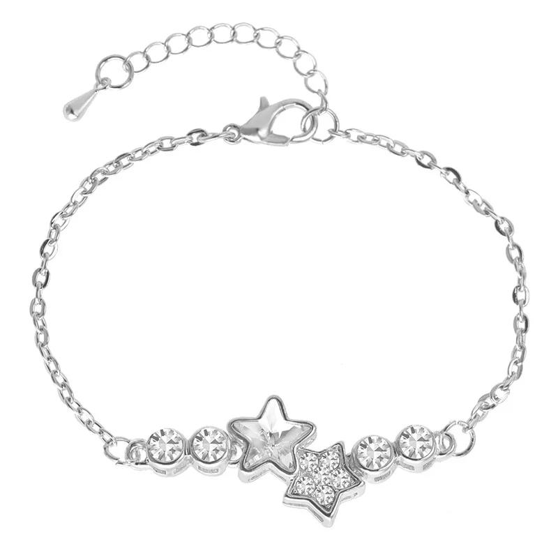 Fashionable Jewelry Multi-Color Star-Style Pendant Rhinestone Bracelet Suitable For Girls
Fashionable Jewelry Multi-Color Star-Style Pendant Rhinestone Bracelet Suitable For Girls