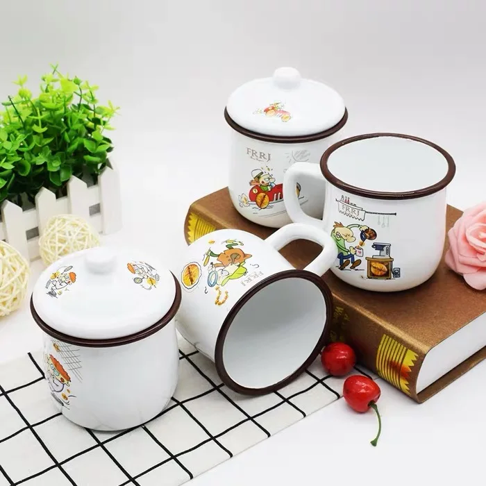 Fashioned Laser Engraving Durable Diy Factory Direct Popular Food Grade Elegant Design Printing Coating Decal Cream Enamel Mug
Fashioned Laser Engraving Durable Diy Factory Direct Popular Food Grade Elegant Design Printing Coating Decal Cream Enamel Mug