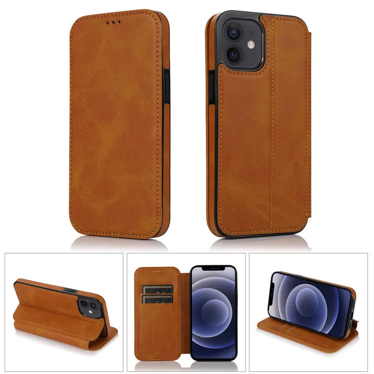 2021 Retro PU Flip Wallet Leather Phone case for iPhone 12 Multi Card Holder Magnetic Cover for iPhone 11 12 XS SE 7 8
2021 Retro PU Flip Wallet Leather Phone case for iPhone 12 Multi Card Holder Magnetic Cover for iPhone 11 12 XS SE 7 8