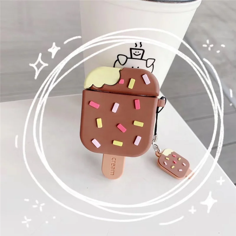For Apple Wireless Earphone Protective Cover For Airpods 1/2 pro Crispy Ice Cream Earphone Storage Box Case, Colors customized
For Apple Wireless Earphone Protective Cover For Airpods 1/2 pro Crispy Ice Cream Earphone Storage Box Case, Colors customized