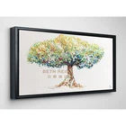 Pop Art Extra Large Colorful Tree Handpainted Abstract Oil Painting Canvas Artwork