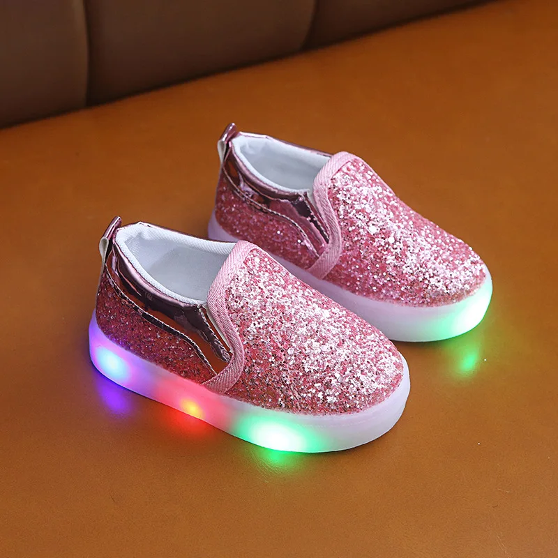 Sweet Pink Toddler Kids Shoes Flat Children's Casual Led Shoes for Girls and Boys, White black pink gold silver
Sweet Pink Toddler Kids Shoes Flat Children's Casual Led Shoes for Girls and Boys, White black pink gold silver