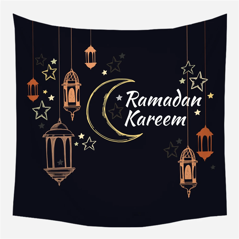 Muslim Ramadan Eid Mubarak Ramadan Wall Hanging Tapestry Decor Background Tapestry for Home Decor Festival, Custom color
Muslim Ramadan Eid Mubarak Ramadan Wall Hanging Tapestry Decor Background Tapestry for Home Decor Festival, Custom color