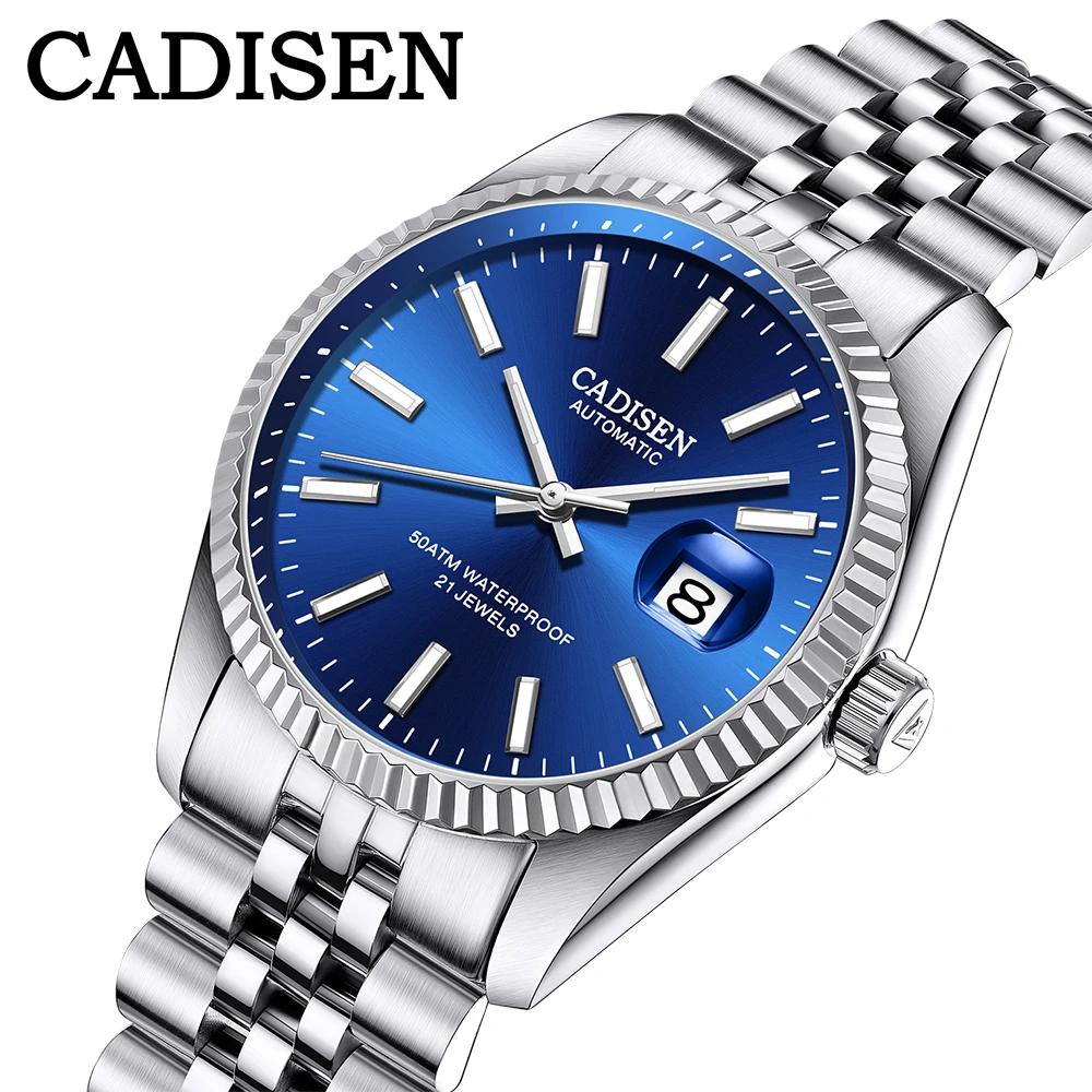 

2020 CADISEN Mens Watches Top Brand Luxury Automatic Watch Men Sport Watches For Men Waterproof Business Clock relogio masculino