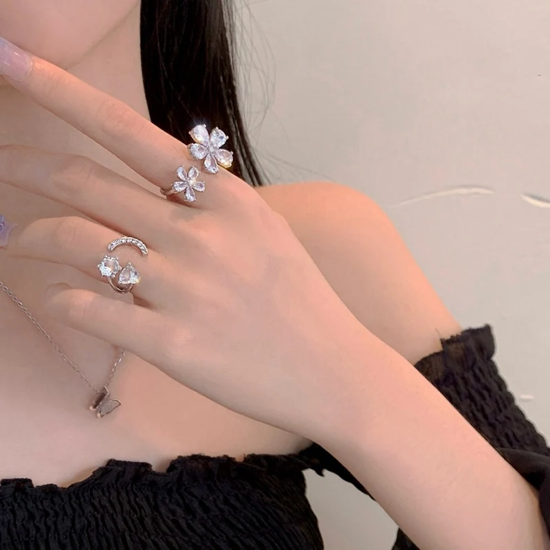 Elegant Shiny Zircon Flower Hand Knuckle Rings For Women Fashion Adjustable Rings Finger Ring Accessories Jewelry
Elegant Shiny Zircon Flower Hand Knuckle Rings For Women Fashion Adjustable Rings Finger Ring Accessories Jewelry