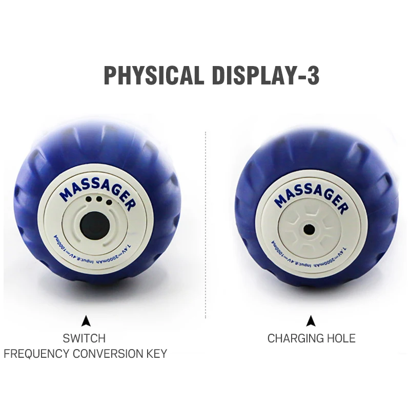 Wholesale Fitness Electric Peanut Ball Vibration Peanut Massage Ball Muscle Fascia Ball Muscle Relaxer