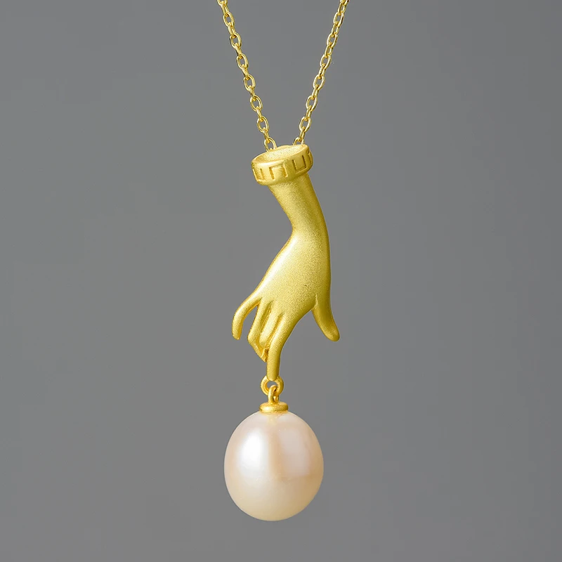 Find jewelry 18K Gold Plated Natural Pearl Hand Necklace Chain 925 Sterling Silver for Ladies luxury gift Party Anniversary
Find jewelry 18K Gold Plated Natural Pearl Hand Necklace Chain 925 Sterling Silver for Ladies luxury gift Party Anniversary