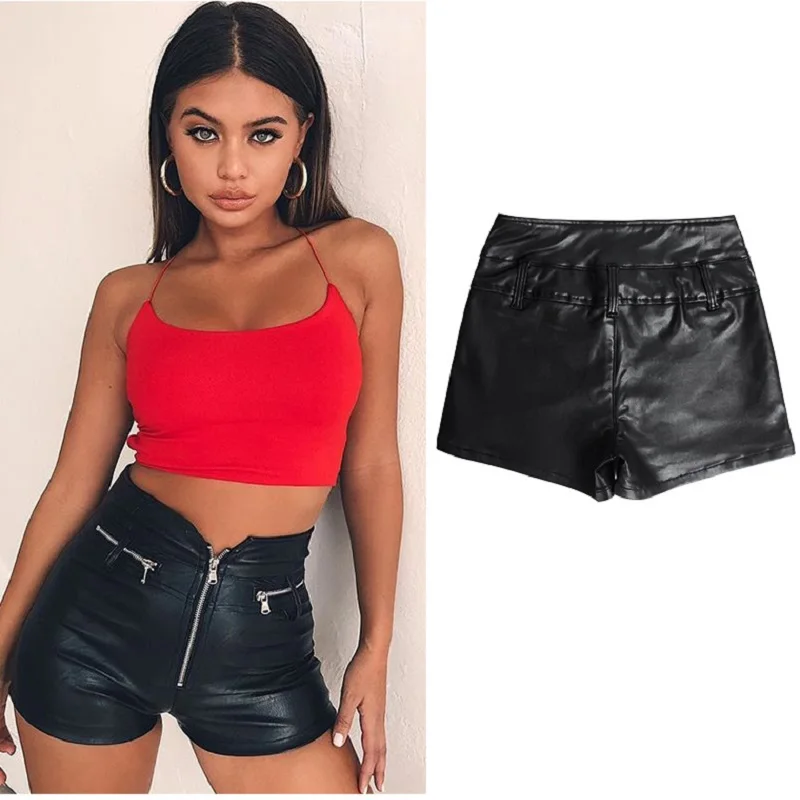 2021 new arrivals high waist pu leather shorts stretch slim pu leather female shorts
2021 new arrivals high waist pu leather shorts stretch slim pu leather female shorts