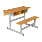School Area School School Desk Prices China Manufacturer School Metal Desk With Double Bench