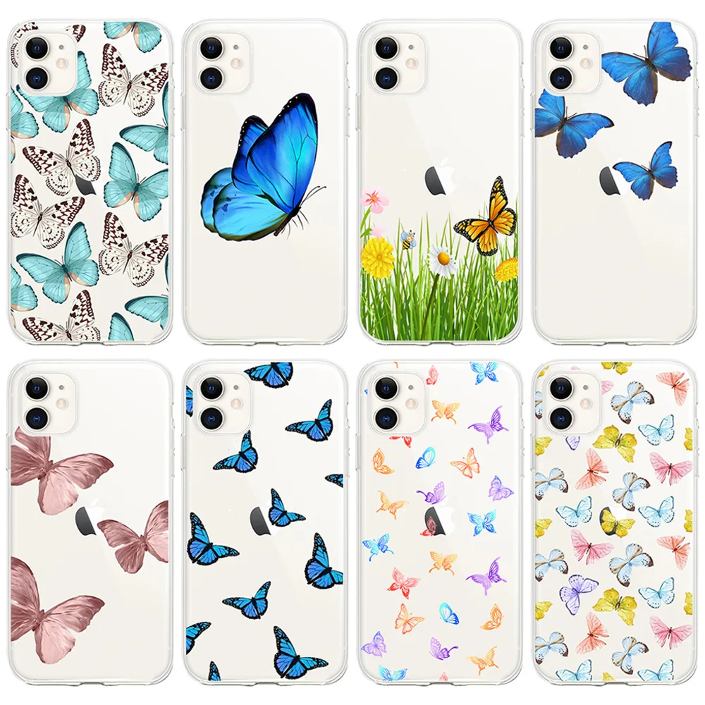 INS popular Beautiful colorful flower butterfly style mobile phone 11protective case TPU cover, Customised
INS popular Beautiful colorful flower butterfly style mobile phone 11protective case TPU cover, Customised