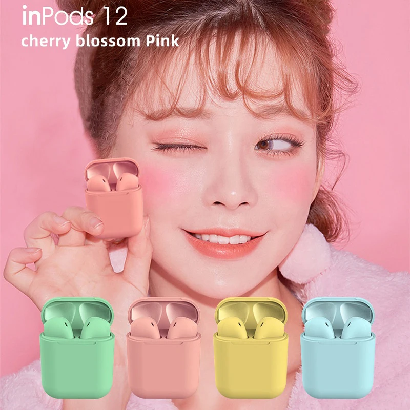 Cheap Price Inpods 12 Sport Blue tooth Headset Auriculares Bluetooth 5.0 Earpod Wireless Earphone For Iphone Android - ANKUX.COM