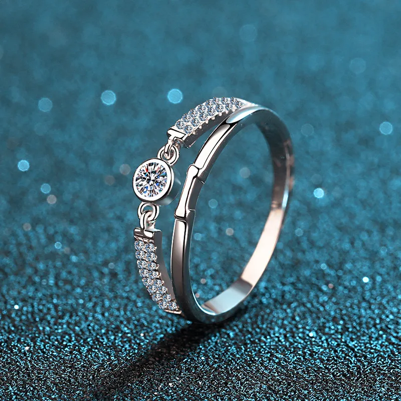 Silver 925 Original Brilliant Cut Diamond Test Past 0.1 Carat D Color Moissanite Party Belt Ring Luxury Gemstone Wedding Jewelry
Silver 925 Original Brilliant Cut Diamond Test Past 0.1 Carat D Color Moissanite Party Belt Ring Luxury Gemstone Wedding Jewelry