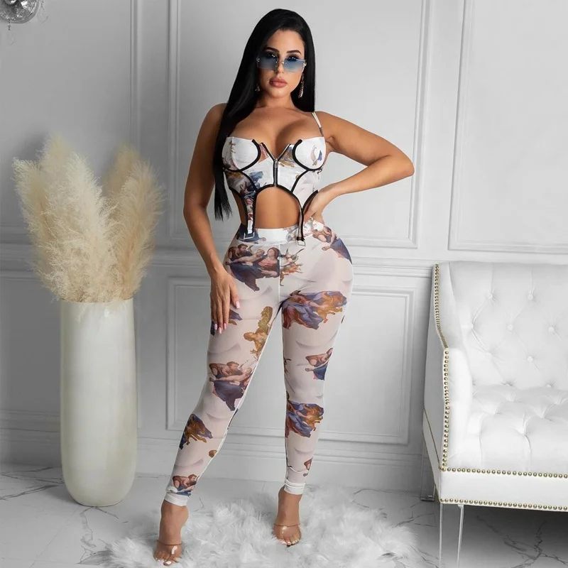 2021 New Spring Clubwear Zip Up Cut Out Sexy Crop Top And Leggings Printed Two Piece Set For Women, Customized color
2021 New Spring Clubwear Zip Up Cut Out Sexy Crop Top And Leggings Printed Two Piece Set For Women, Customized color