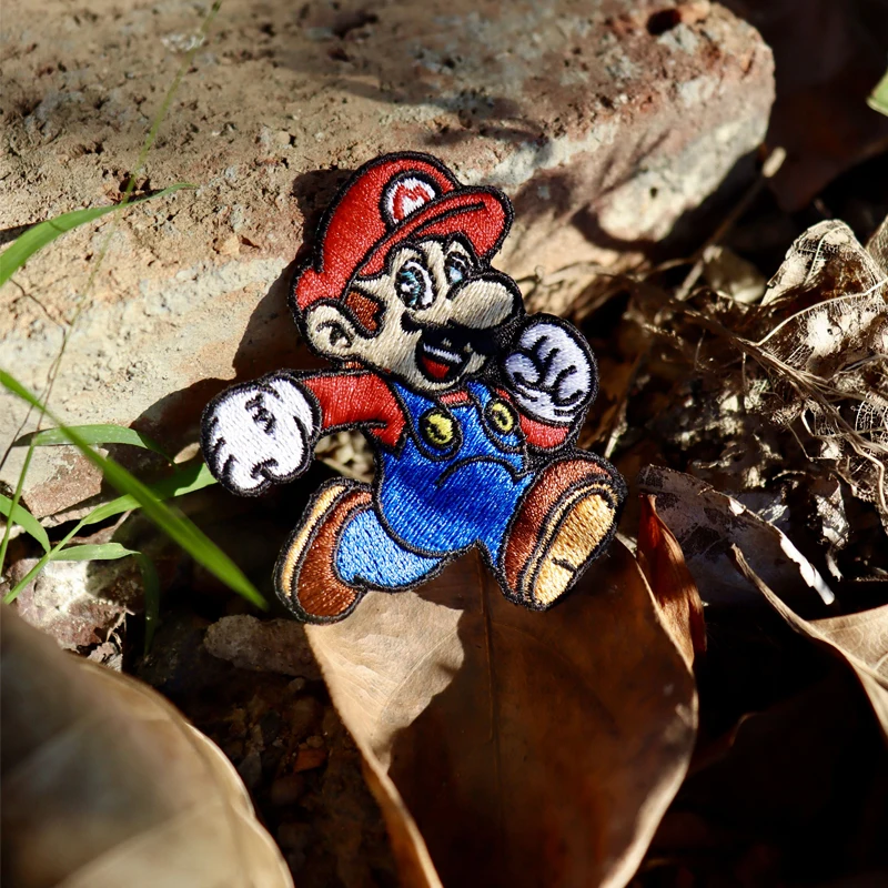 Custom iron on super mario clothes accessories cool logo sticker sewing hoodie apparel accessory hat embroidery patches, Custom color
Custom iron on super mario clothes accessories cool logo sticker sewing hoodie apparel accessory hat embroidery patches, Custom color