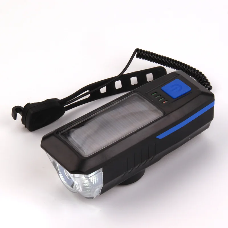 USB rechargeable horn light night riding lighting mountain bike headlights, Black
USB rechargeable horn light night riding lighting mountain bike headlights, Black