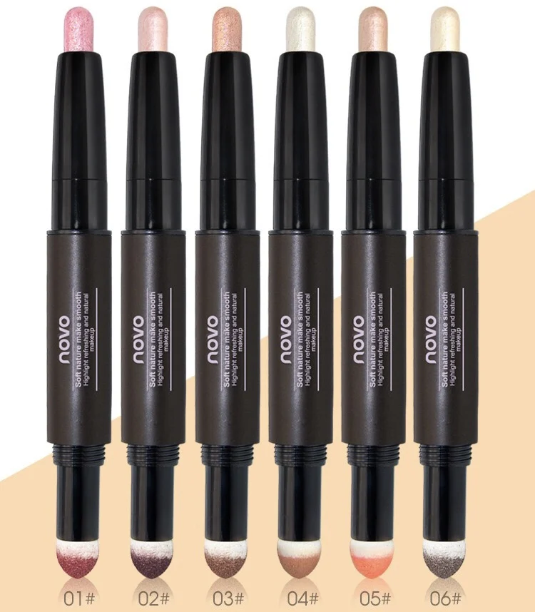 NOVO double ended air cushion eye shadow pencil 2-color glitter silkworm eyeshadow stick eyes makeup earth tone 6 colors, 2-color, glitter stick + cushion
NOVO double ended air cushion eye shadow pencil 2-color glitter silkworm eyeshadow stick eyes makeup earth tone 6 colors, 2-color, glitter stick + cushion