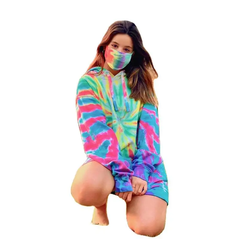 Oem Custom Lady Oversized Streetwear De Dam Cropped Sweatshirt Pullover Sudadera Para Mujer Tie Dye Hoodie For Women
Oem Custom Lady Oversized Streetwear De Dam Cropped Sweatshirt Pullover Sudadera Para Mujer Tie Dye Hoodie For Women