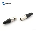 Connector Electrical Factory Wholesale 3- Pin Plug Xlr Microphone Female Jack Electrical Cable Connector