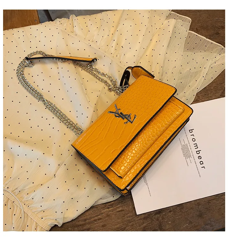 Wefans Autumn European and American crocodile skin pattern small square bag chain diagonal bag ladies tide shoulder cross bags, 3colors
Wefans Autumn European and American crocodile skin pattern small square bag chain diagonal bag ladies tide shoulder cross bags, 3colors