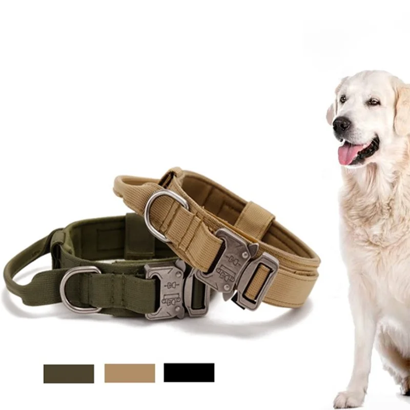 Heavy Duty Nylon Adjustable Tactical Collar with Control Handle Collars Dog Training, Brown,black,green
Heavy Duty Nylon Adjustable Tactical Collar with Control Handle Collars Dog Training, Brown,black,green