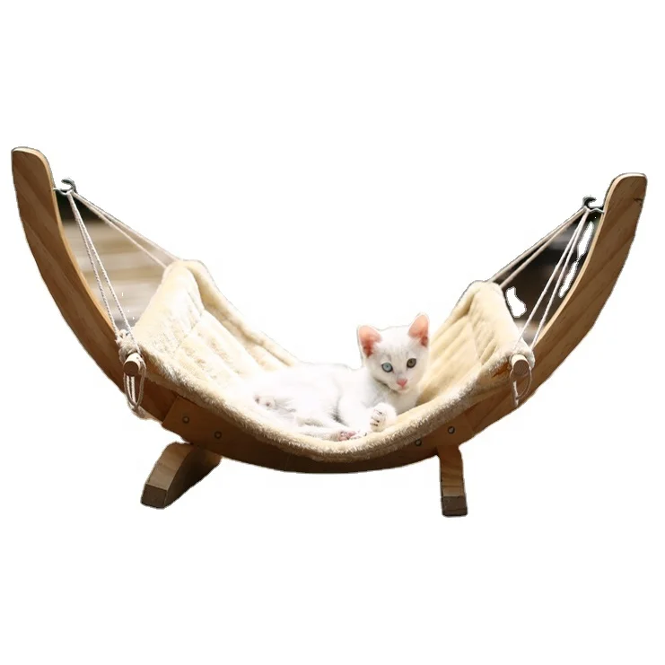 OEM Easy assembled Wooden Hammock Cat bed with plush pet hanging mat toys, Based on clients' request
OEM Easy assembled Wooden Hammock Cat bed with plush pet hanging mat toys, Based on clients' request