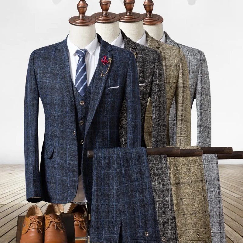 Hot Sale 3 Pieces Mens Suit 4 Colors Available Formal Wear Men Suits for Wedding, As pic
Hot Sale 3 Pieces Mens Suit 4 Colors Available Formal Wear Men Suits for Wedding, As pic