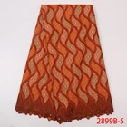 Embroidery Flower Pattern Cotton Fabric 2020 Swiss Voile Lace With stones for African Party Dry Lace dressde XZ2899B